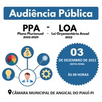 Audiência Pública da LOA 2022 e PPA 2022-2025