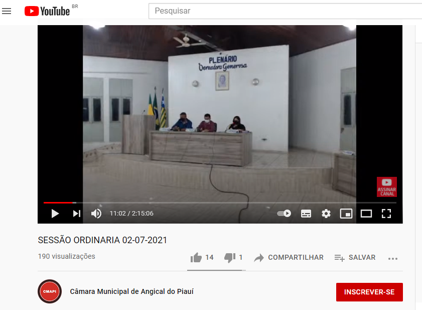 Câmara inova e realiza primeira transmissão ao vivo